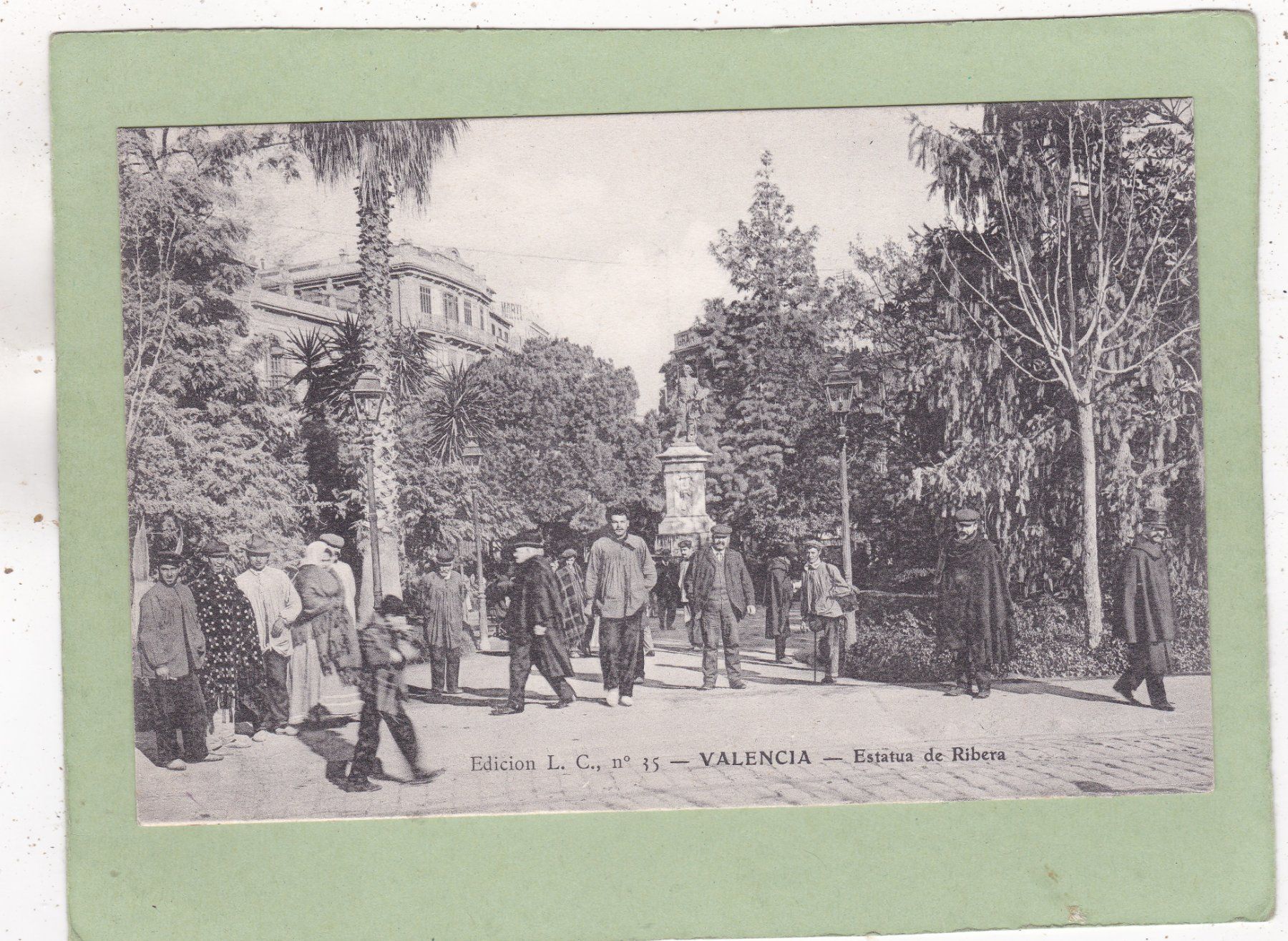 Ansichtskarten: Spanien Valencia Estatua  de Ribera 1907 – Gebraucht aus Herisau von Lisegrat2008