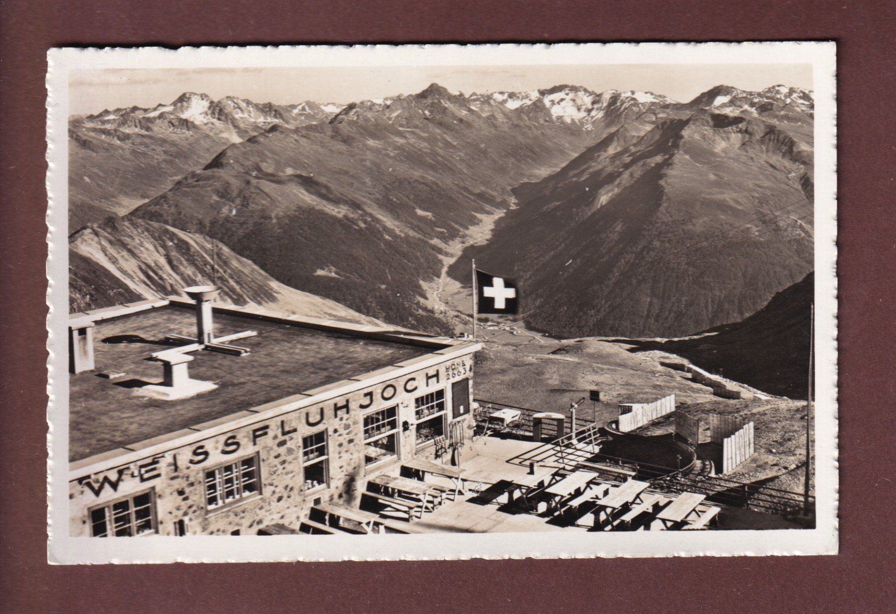 Ansichtskarten: WEISSFLUHJOCH - 1948 – Gebraucht aus Pully von nicecards-shop