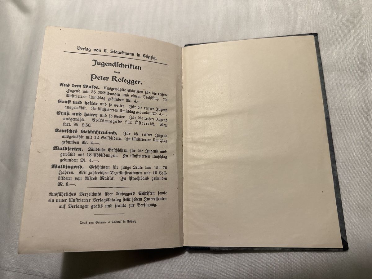 Libri: Antikes Buch "Als ich noch der Waldbaurnbub war" 1911 – Usato da Zürich venduto da Chaeffeler 5