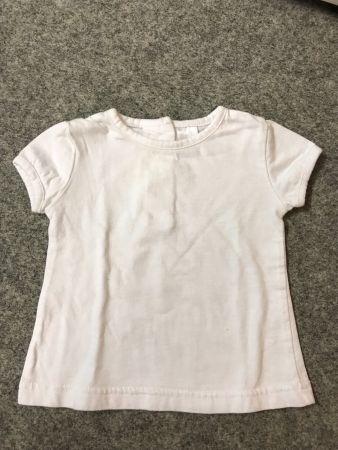 Weisses T-Shirt für Kleinkinder, Grösse 68