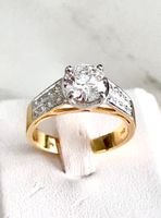 NEUER 1.62 ct. F/VS1 LAB. DIAMANT -RING 750 ZERTIF. IGI CVD