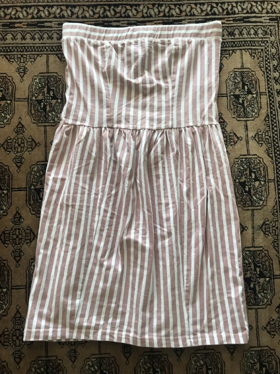 Vila Vestiti: Rosa Weiss gestreiftes Sommerkleid – Usato da Locarno venduto da Ery02 3