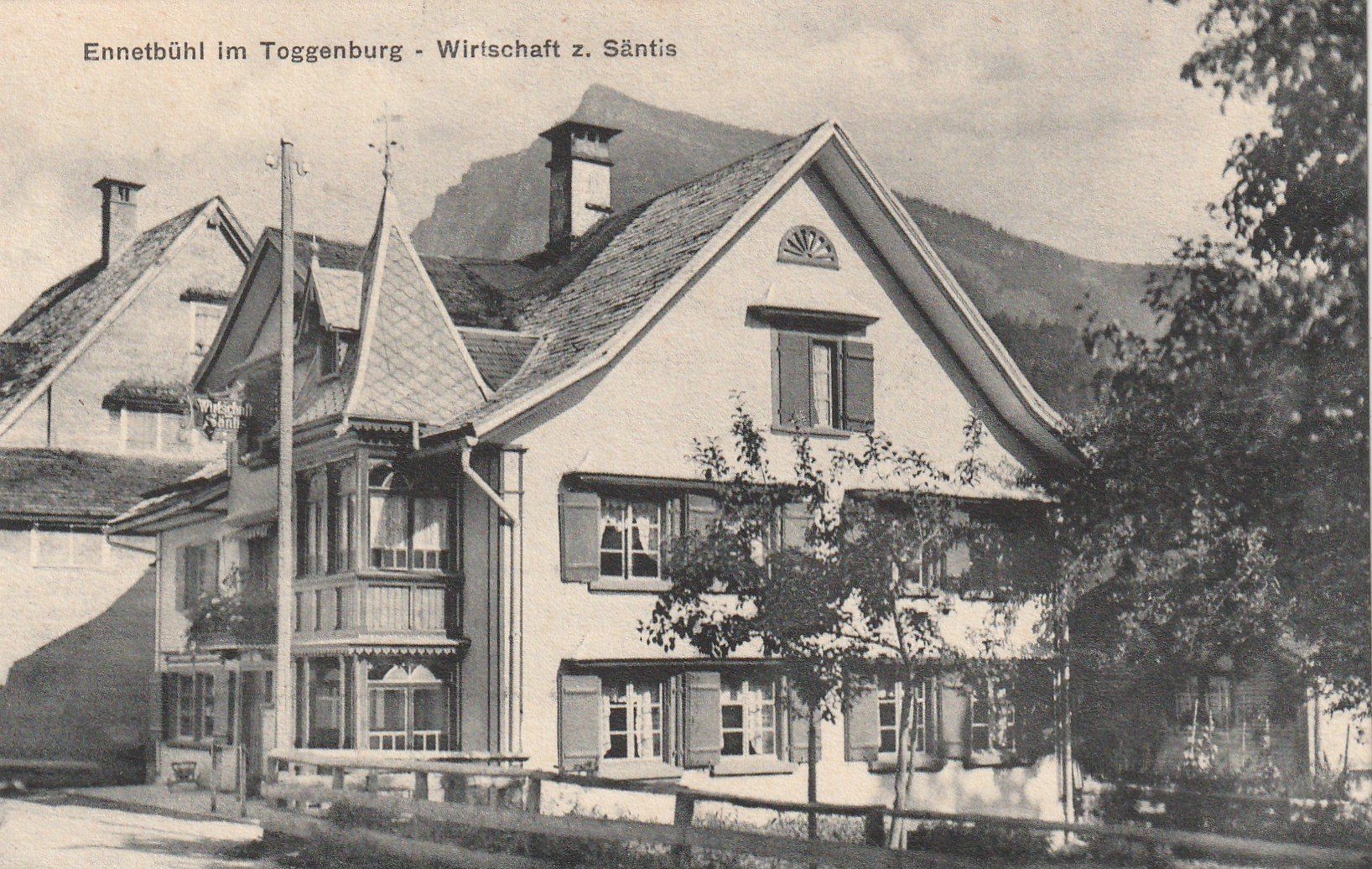 Cartoline postali: Ennetbühl Restaurant Säntis – Usato da Rorschacherberg venduto da fratovi2