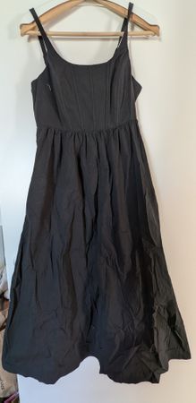 Schwarzes Esprit Kleid Baumwolle