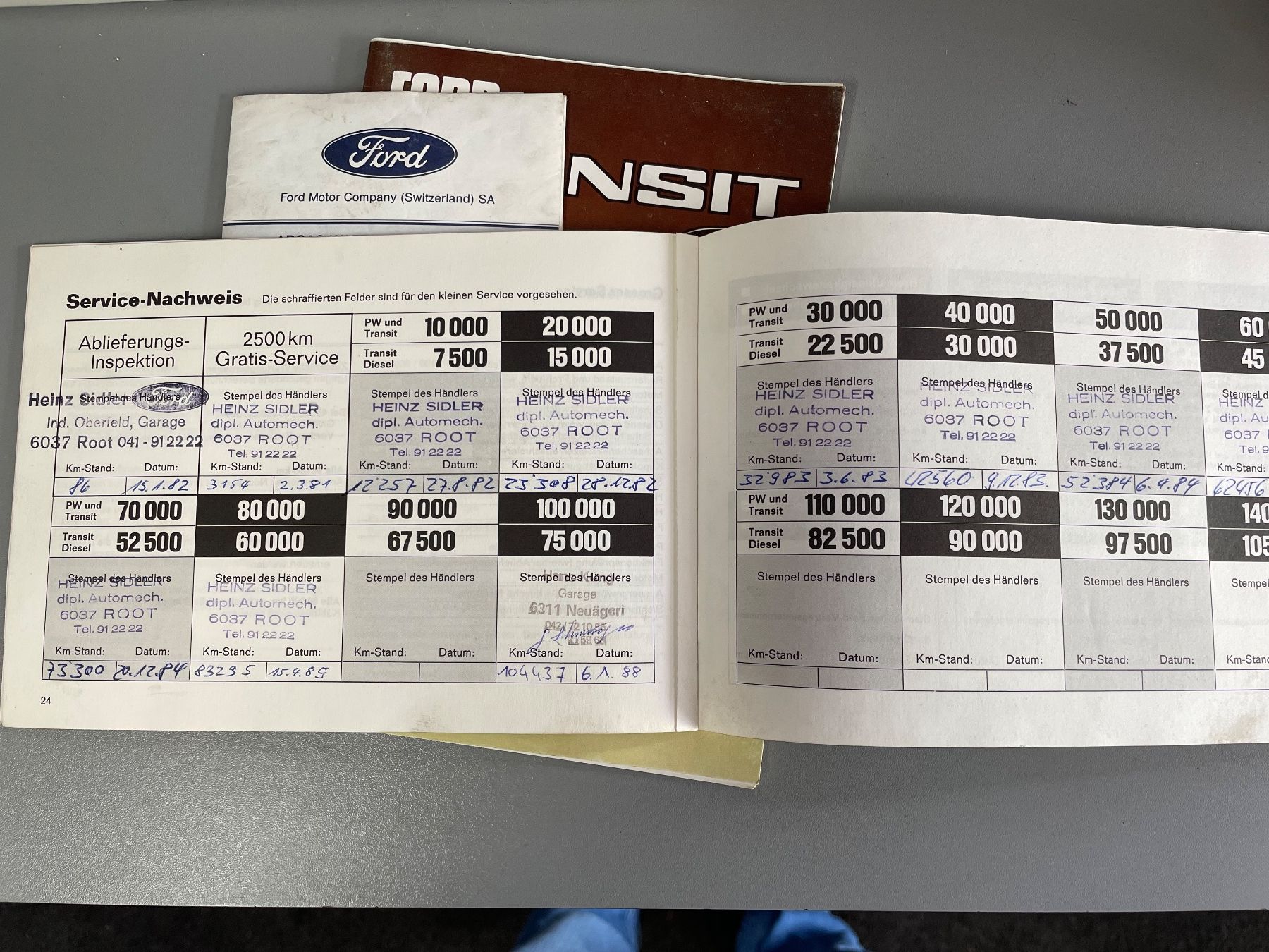 Ford Tutti i ricambio: Ford Transit Serviceheft / Betriebsanleitung – Usato da Neuägeri venduto da W111 3