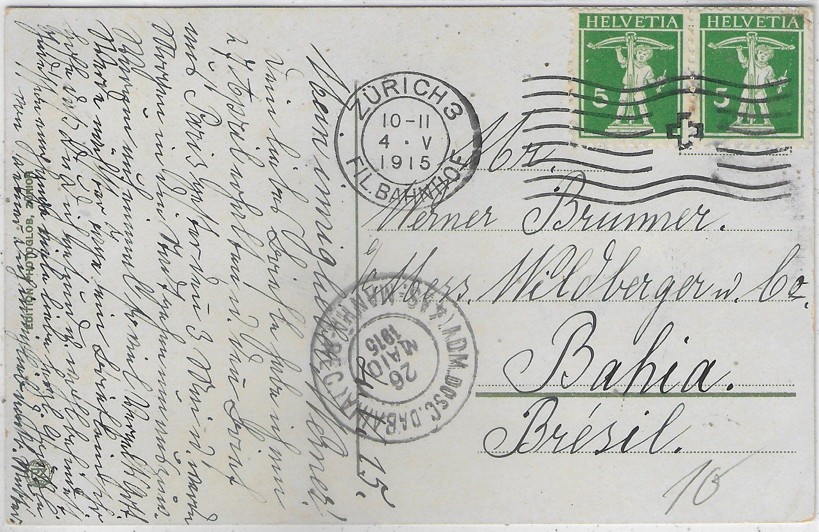 Cartoline postali: Luzern - Dornacherhaus - Litho – Usato da Ettingen venduto da Kartenplanet 1