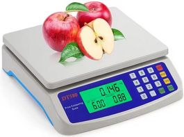 Digitale Küchenwaage 30kg/1g Plattformwaage wiederaufladbar