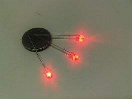Blink-LED 3mm klar/rot 2 Stück