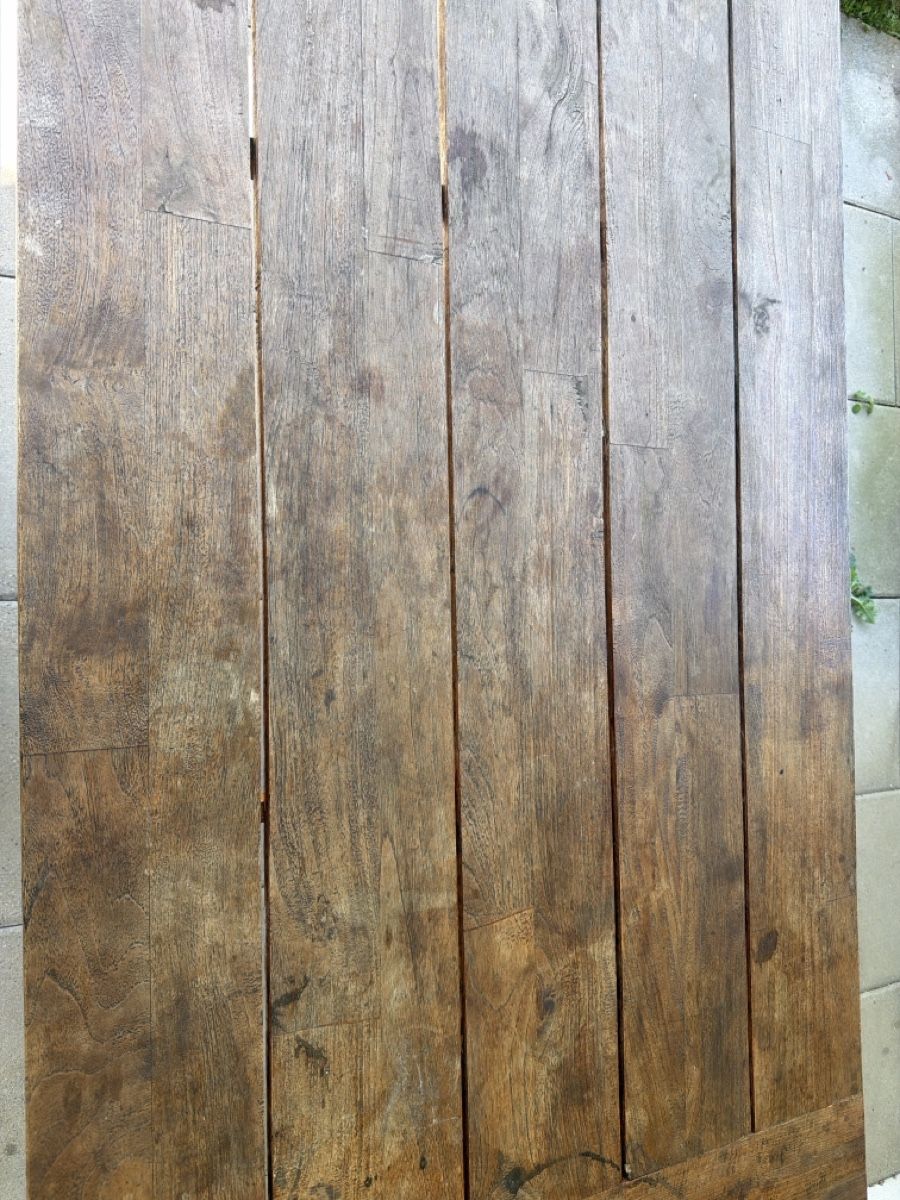 Interio Set di tavolo e panche: Gartentisch aus Teak-Holz mit 4 Stühlen – Usato da Zürich venduto da TBR22 2