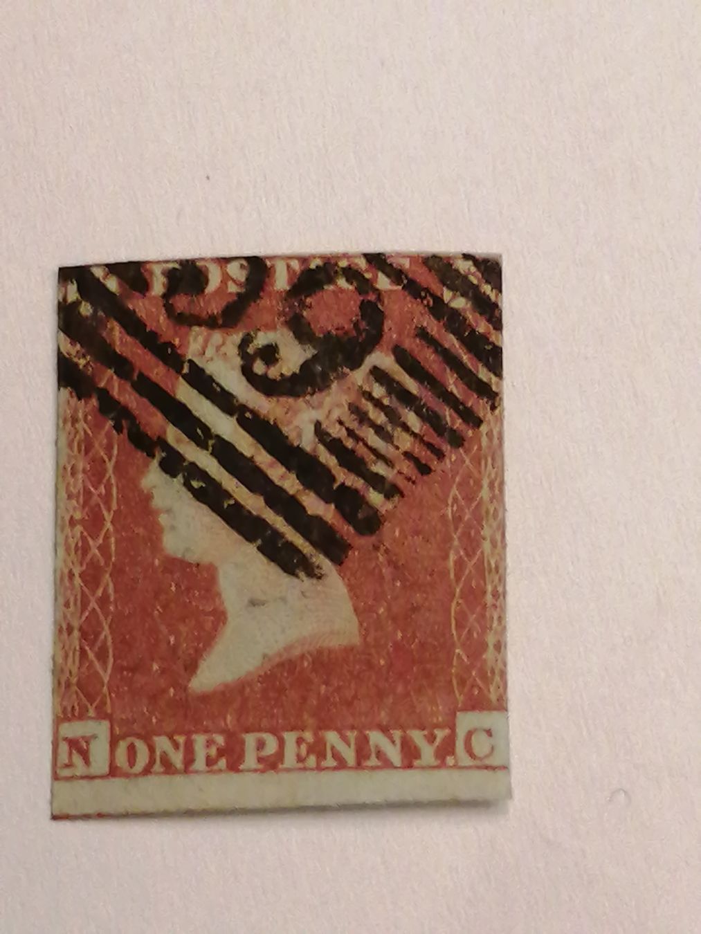 Alle Briefmarken: One Penny Red 1841  – Gebraucht aus Happerswil von tschergi