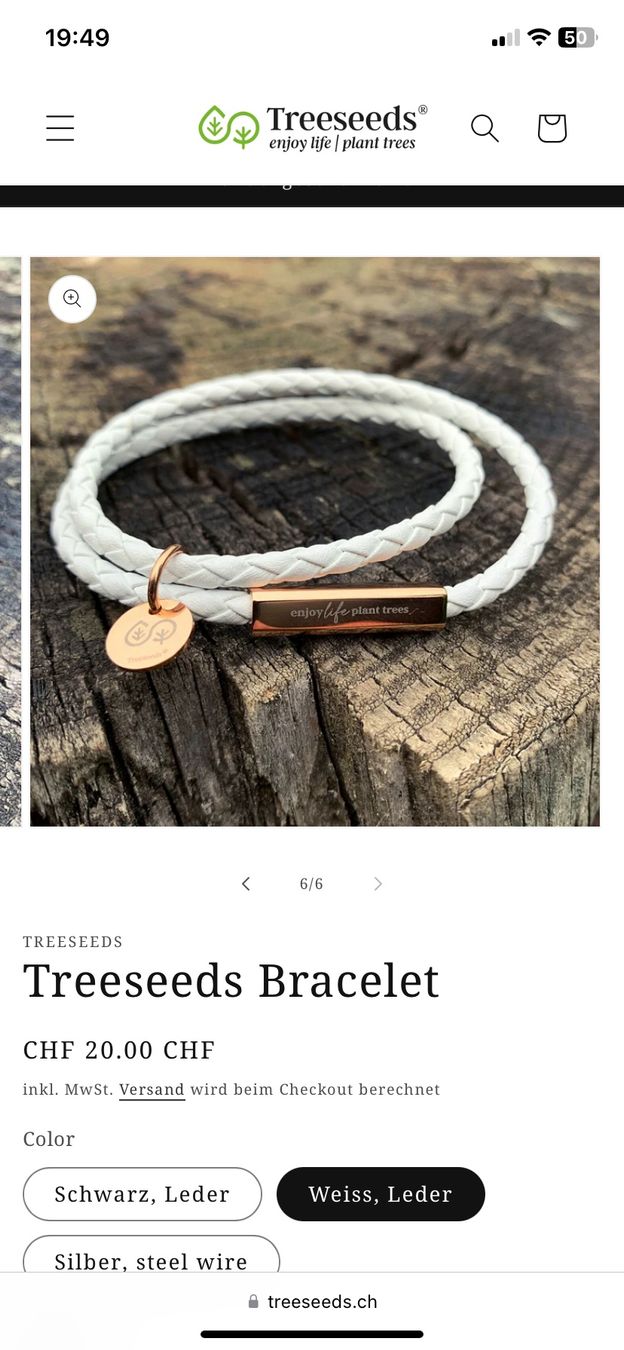 Bracciali & Braccialetti: Leather bracelet from Treeseeds – Nuovo (secondo la descrizione) da Schlieren venduto da tug_568r 3