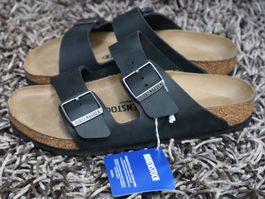 Birkenstock Arizona, 40, Leder, schwarz, NEU
