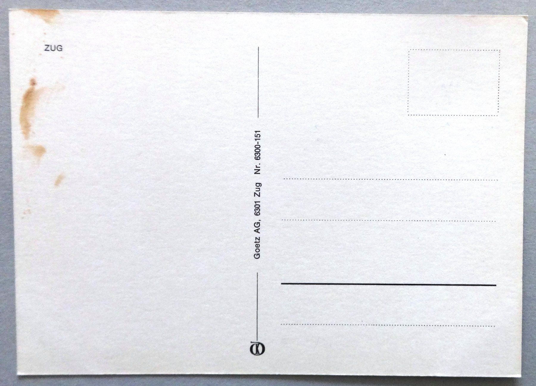 Cartoline postali: Zug – Difettoso da Fétigny venduto da Billy2miny 1