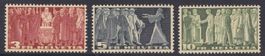 1955 Satz x Sympolische  3Fr.+ 5Fr.+ 10Fr.  ** Postfrisch **