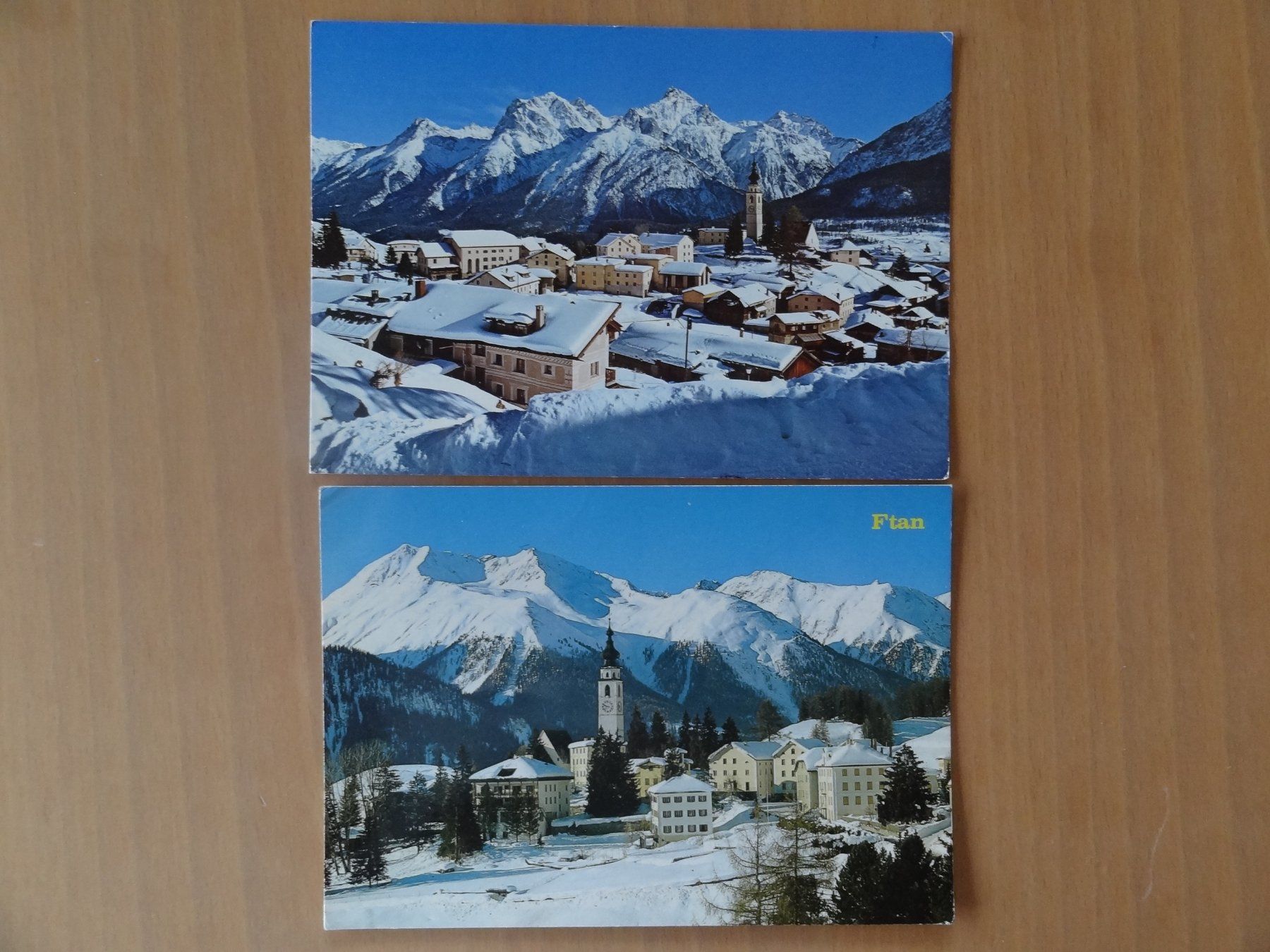 Cartoline postali: Ftan - GR - 2 AK – Usato da St Léonard venduto da Riglin