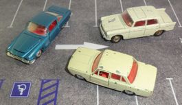 3 Modellautos (Dinky Corgi Gama), für die Restaurierung