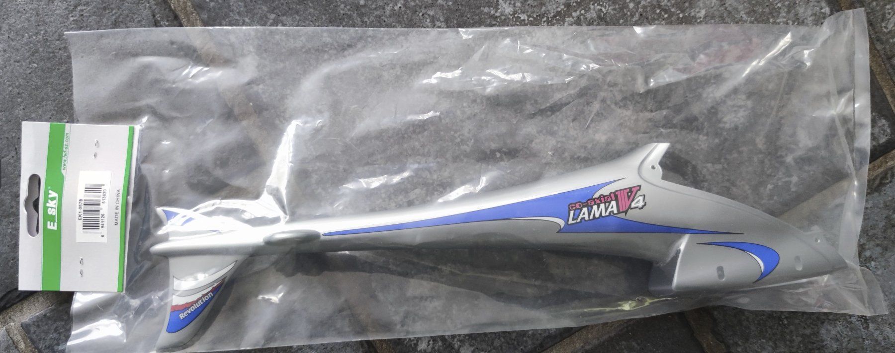 RC Modellbau: Rumpf Lama V4 E-Sky - silber - EK1-0578 – Neu und originalverpackt aus Wollerau von Holos