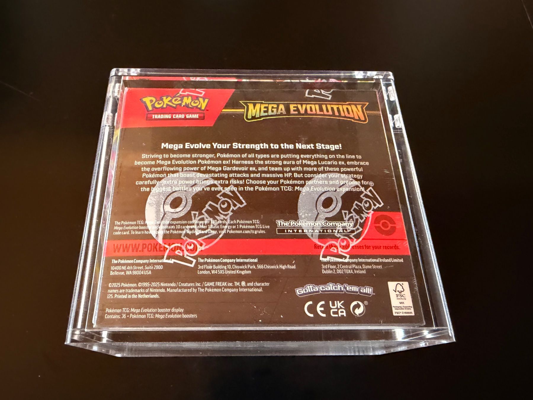Pokémon Carte collezionabili: Pokémon Mega Evolution Booster Display EN + Acrylbox – Nuovo e nell'imballaggio originale da Oberhofen Thun'see venduto da SaveBigBuyFast 3
