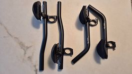 2 Aeroaufsätze XLC Standard 31.8 mm und Alu Extensions 22 mm