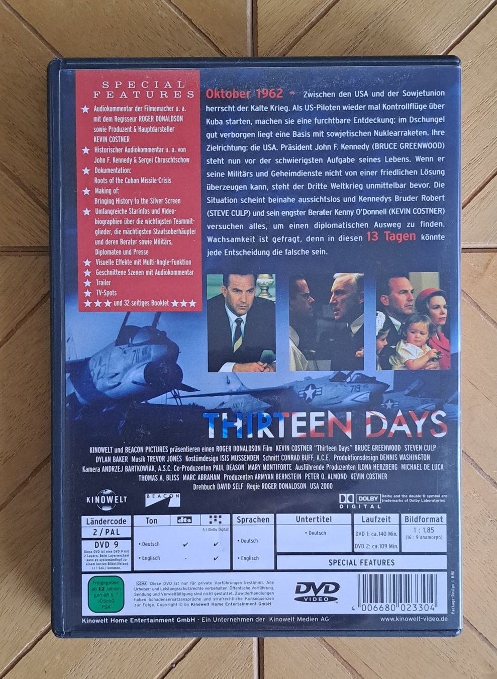 Alle DVDs: Thirteen Days mit Kevin Costner. 2 DVDs – Gebraucht aus Romanshorn von Octa27 1