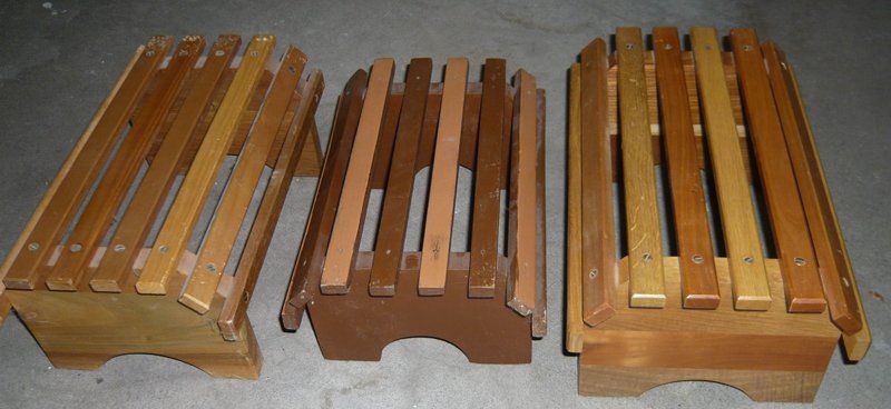 Panchine: 3 Bänkli ca 35 x 20 x 17 cm – Usato da Ruggell venduto da Dolce9 1
