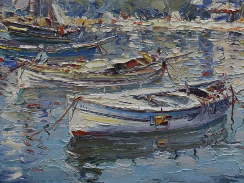 Dipinti: Port en Méditerranée – Usato da Fleurier venduto da Akvdt 1