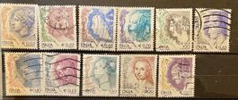 Italien Briefmarken aus Serie  Donna nell’Arte
