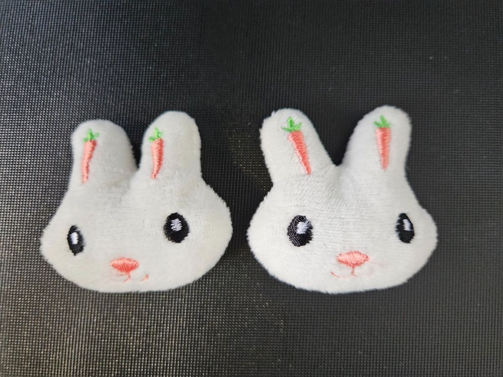 60 Stück Engelsflügel Aus Glitzerstoff - DIY Bastelzubehör 50x33mm Weiß