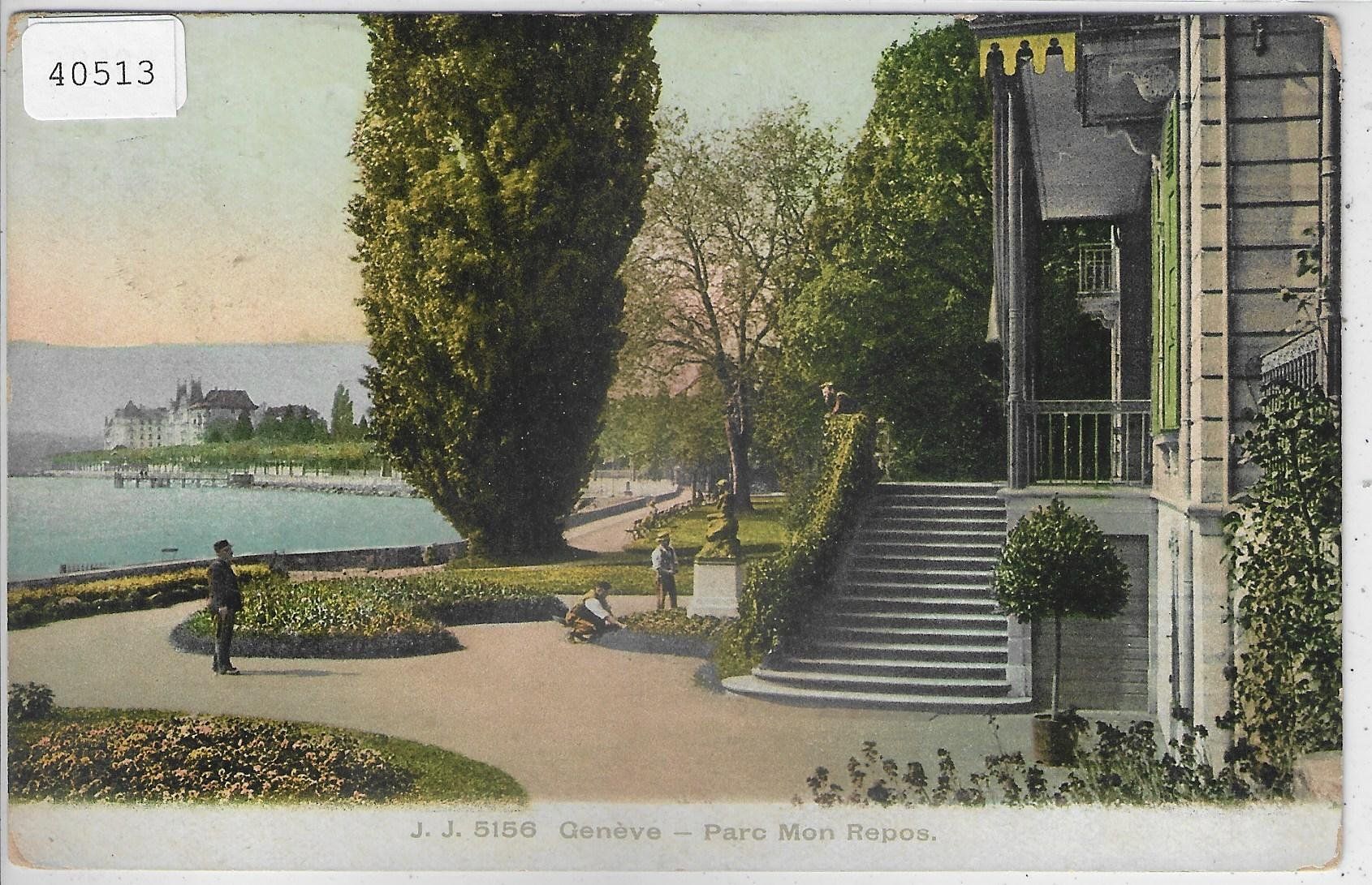 Cartoline postali: Geneve - Parc Mon Repos - Litho – Usato da Ettingen venduto da Kartenplanet