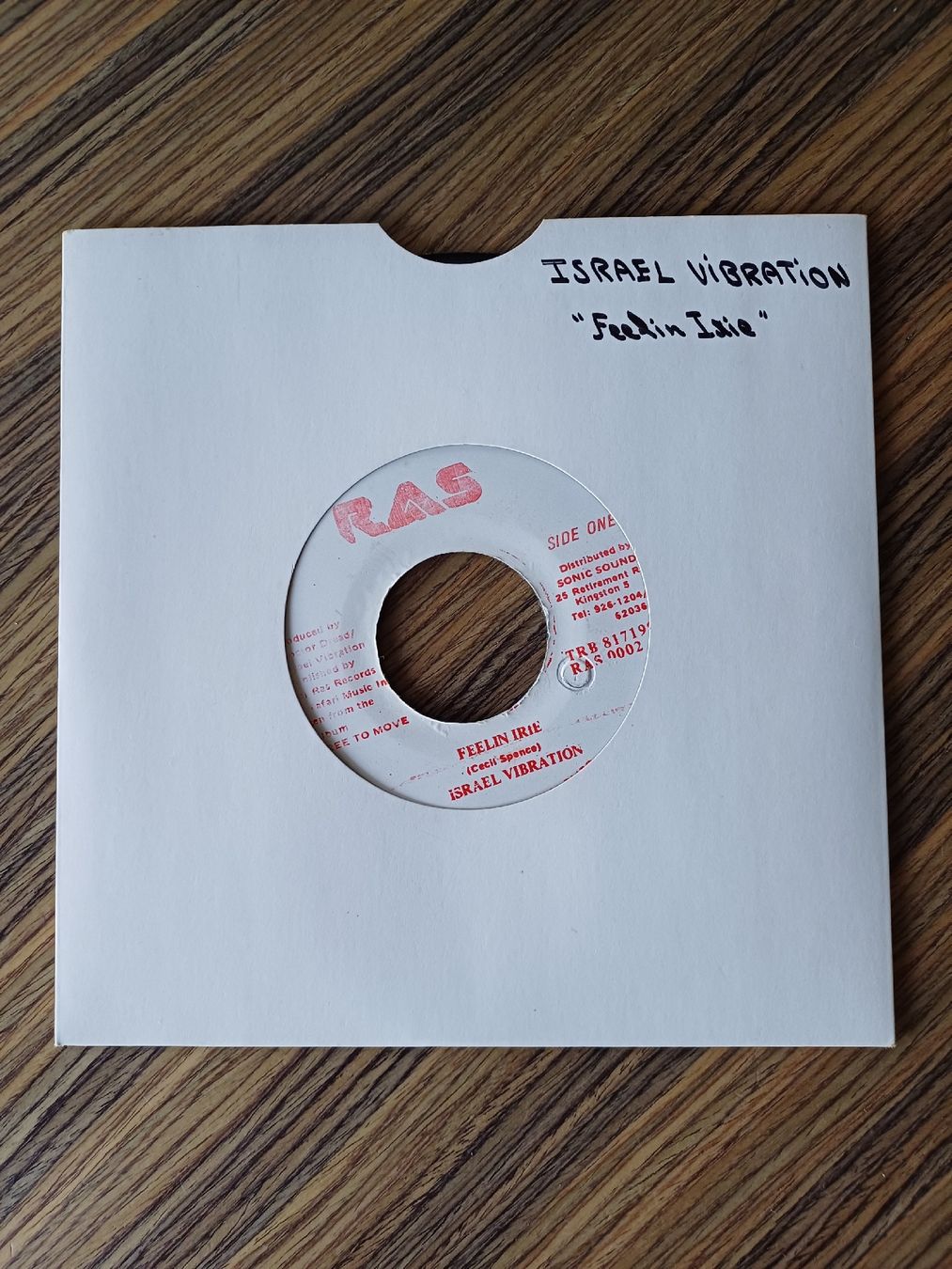 Dischi in vinile: Israel Vibration "Feelin Irie" 45t – Usato da Begnins venduto da Drastic-Sound