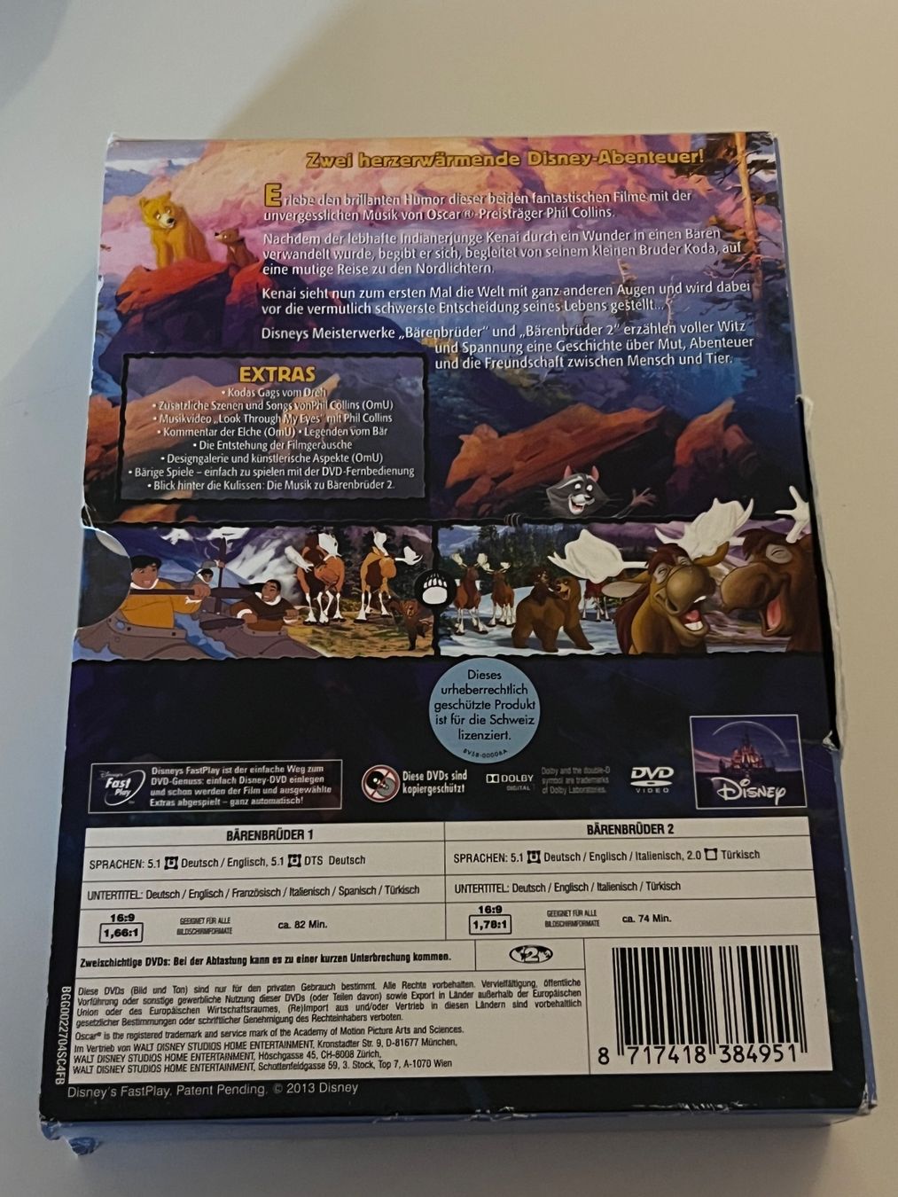 Tutti i DVDs: Disney BärenBrüder 1+2 DVD Set – Usato da Altstätten SG venduto da sheamus 1