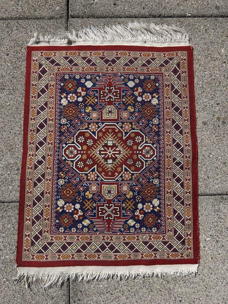 Teppiche: Orientteppich aus Seide, rot, blau – Gebraucht aus Brugg von Le3712 6