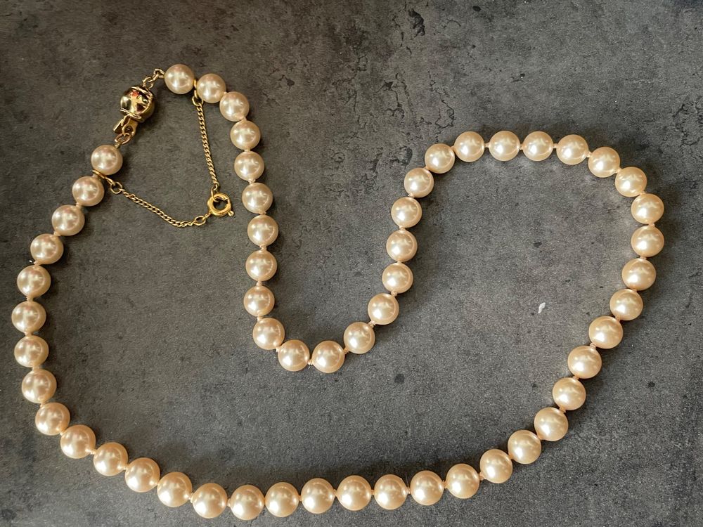 Collier Perles Vintage - Ancien - Style Rétro - Occasion