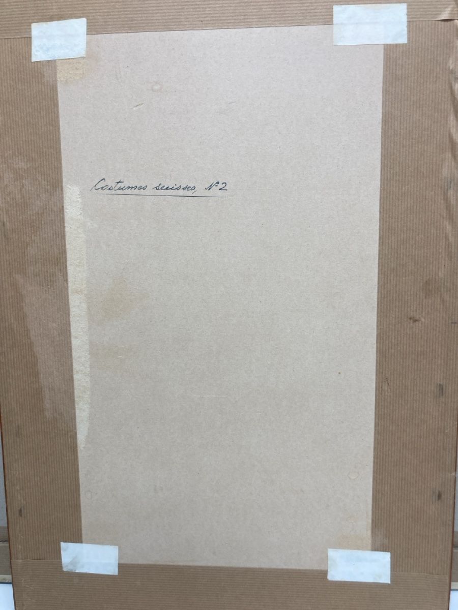 Incisioni: Kupferstich Costumes Suisse Nr.2 – Usato da Volketswil venduto da Edwiga01 2