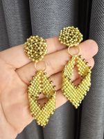 💛🌿 Boucles d’oreilles – “Feuilles de Lumière” 🌿💛