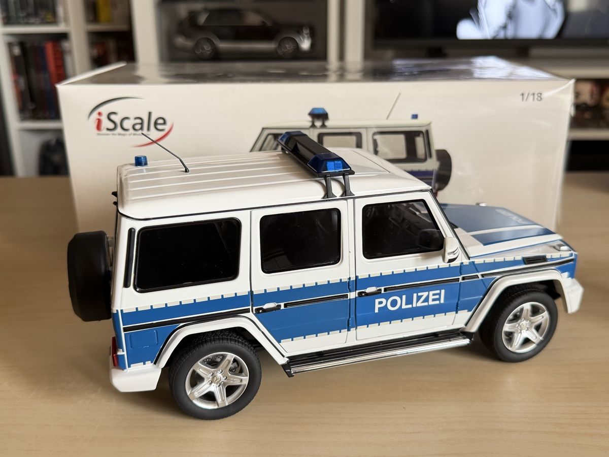 Mercedes-Benz Modellini d'auto: Mercedes G-Class Polizei iScale 1/18 – Nuovo (secondo la descrizione) da Villarimboud venduto da Beowulf1691 1