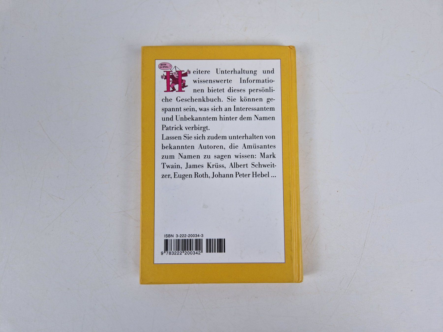Libri: Patrick das Buch – Nuovo (secondo la descrizione) da Muhen venduto da Restwert_Muhen 1