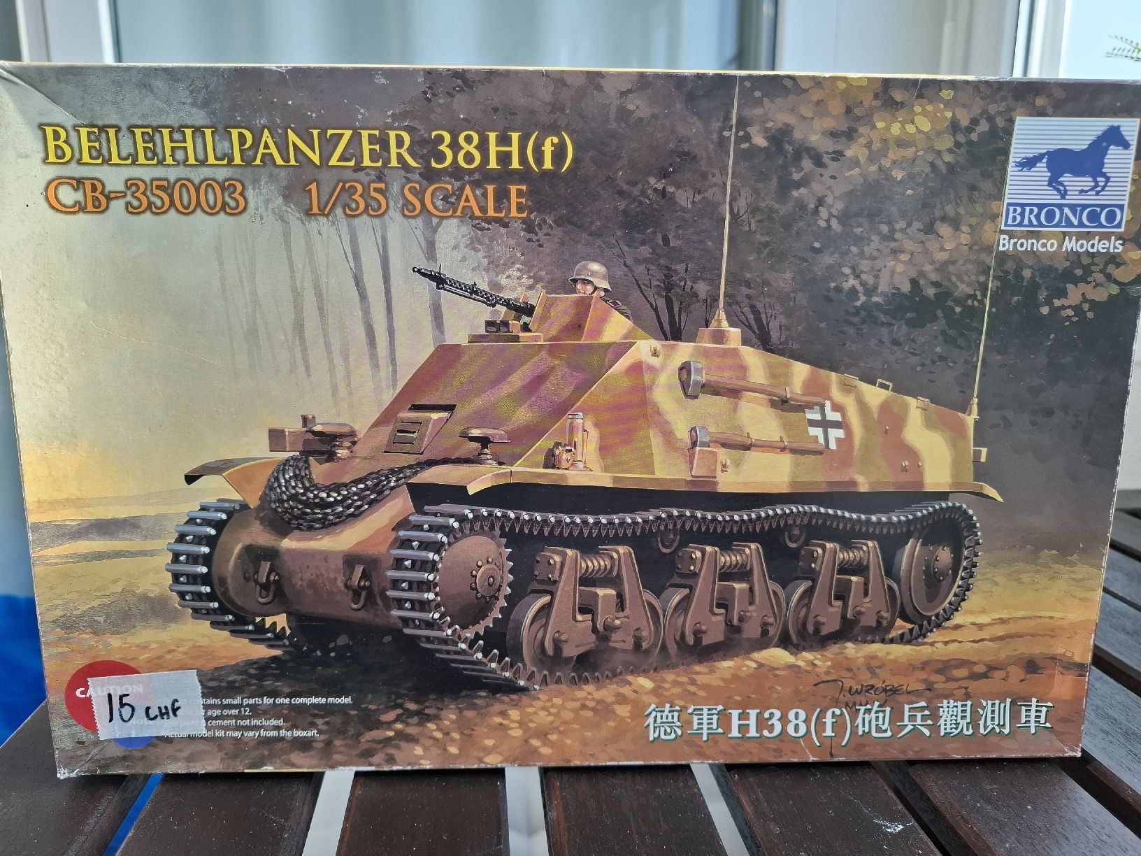 Kit di modellismo & Modellini statici: Bronco Models  Beleihilfspanzer 38H(f) 1/35 – Usato da Baden venduto da thailega