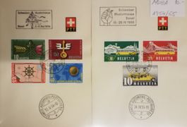 ZB89) 2 PTT Böglein mit Sonderstempel