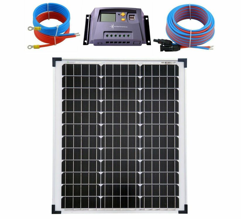 Solarmodul 50W12VSet Solaranlage Garten Kaufen auf Ricardo