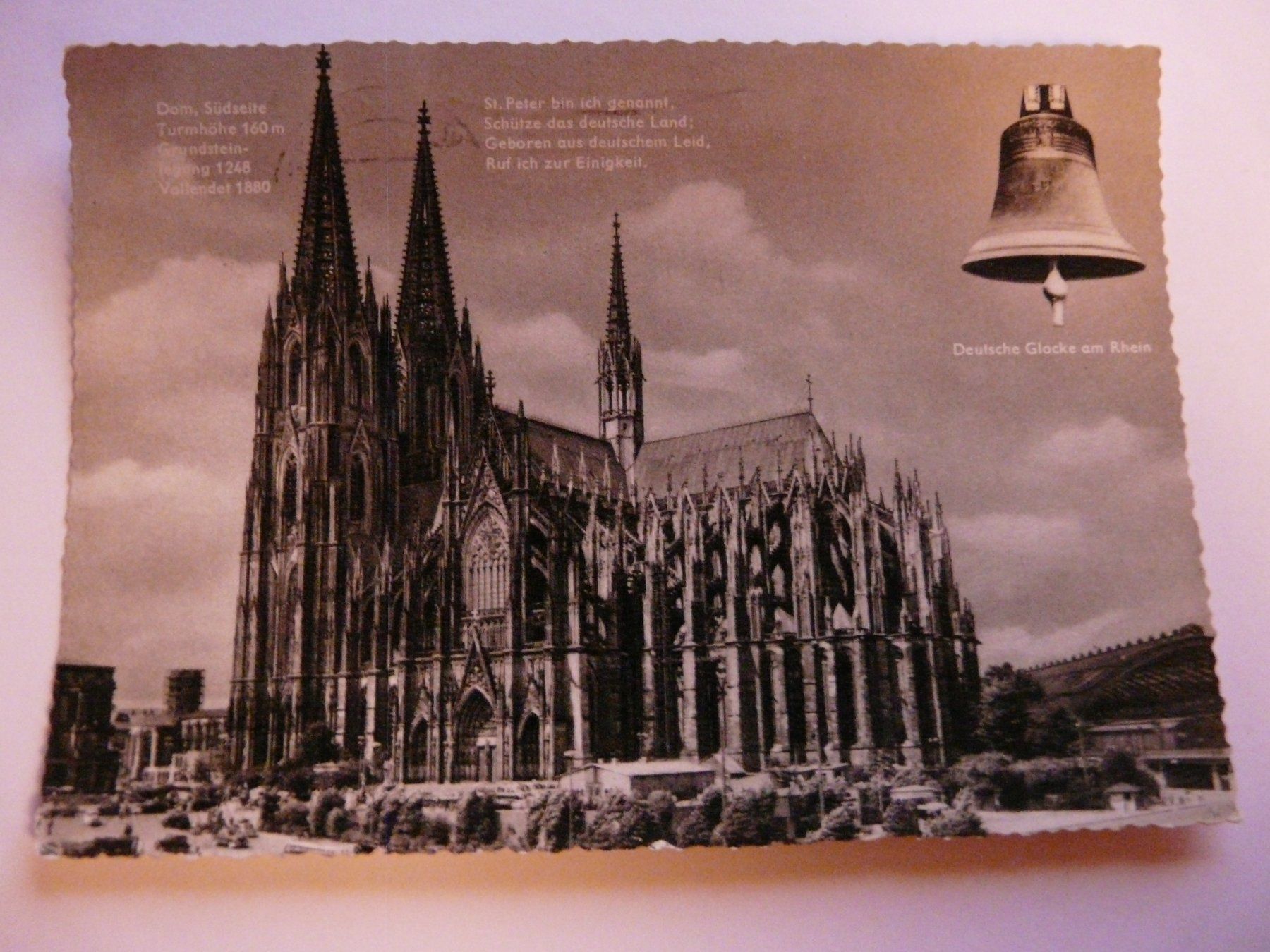 Cartoline postali: AK 1958 Kölner Dom; gebraucht – Usato da Grossaffoltern venduto da Prinzessin57