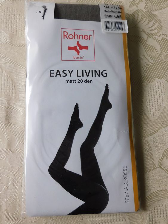 Originalverp. Strumpfhose „Rohner basic“, Gr. XXL, diamant | Kaufen auf ...