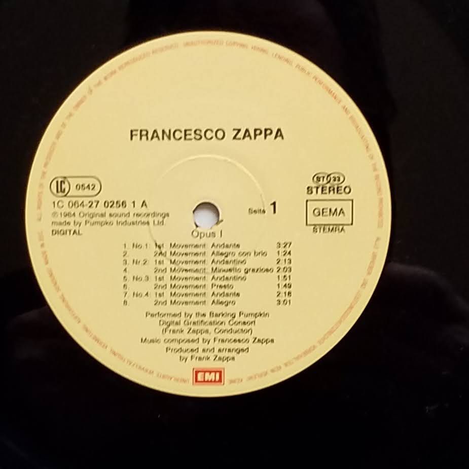 Dischi in vinile: FRANK ZAPPA,  Francesco Zappa - 1st press  +++++ – Usato da Yverdon-les-Bains venduto da Jacotreut 2