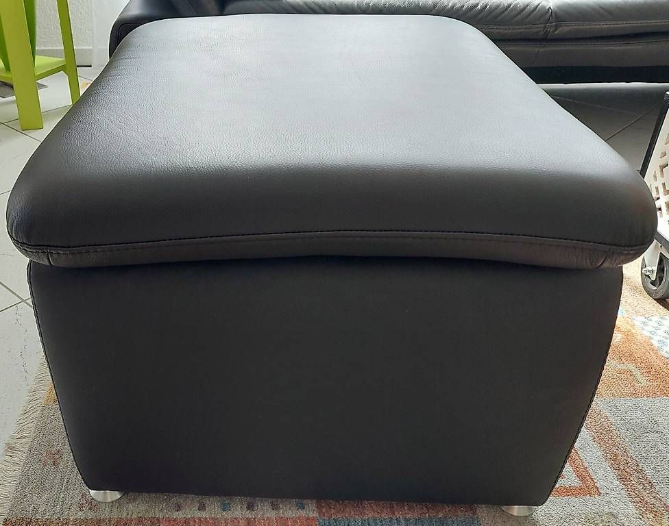Sgabelli: Sofa-Hocker Leder schwarz – Nuovo (secondo la descrizione) da Oberwangen b. Bern venduto da mfmr 2
