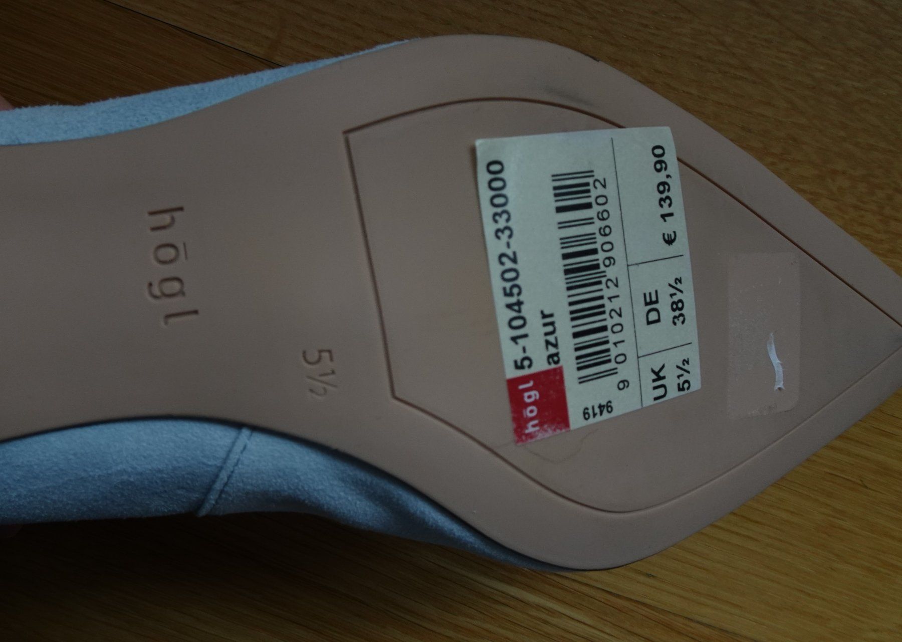 Högl Scarpe da donna: Högl Pumps hellblau eisblau Gr 38.5 5.5 NEU spitz Leder – Nuovo (secondo la descrizione) da Winterthur venduto da blumeblau77 3