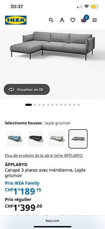 Sofas: Canapé APLARYD  – Gebraucht aus Cossonay-Ville von LaureFbr 3