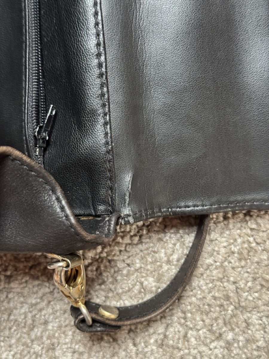 Taschen für Damen: Sac en cuir véritable marron foncé – Gebraucht aus Vuippens von Anna_as 3