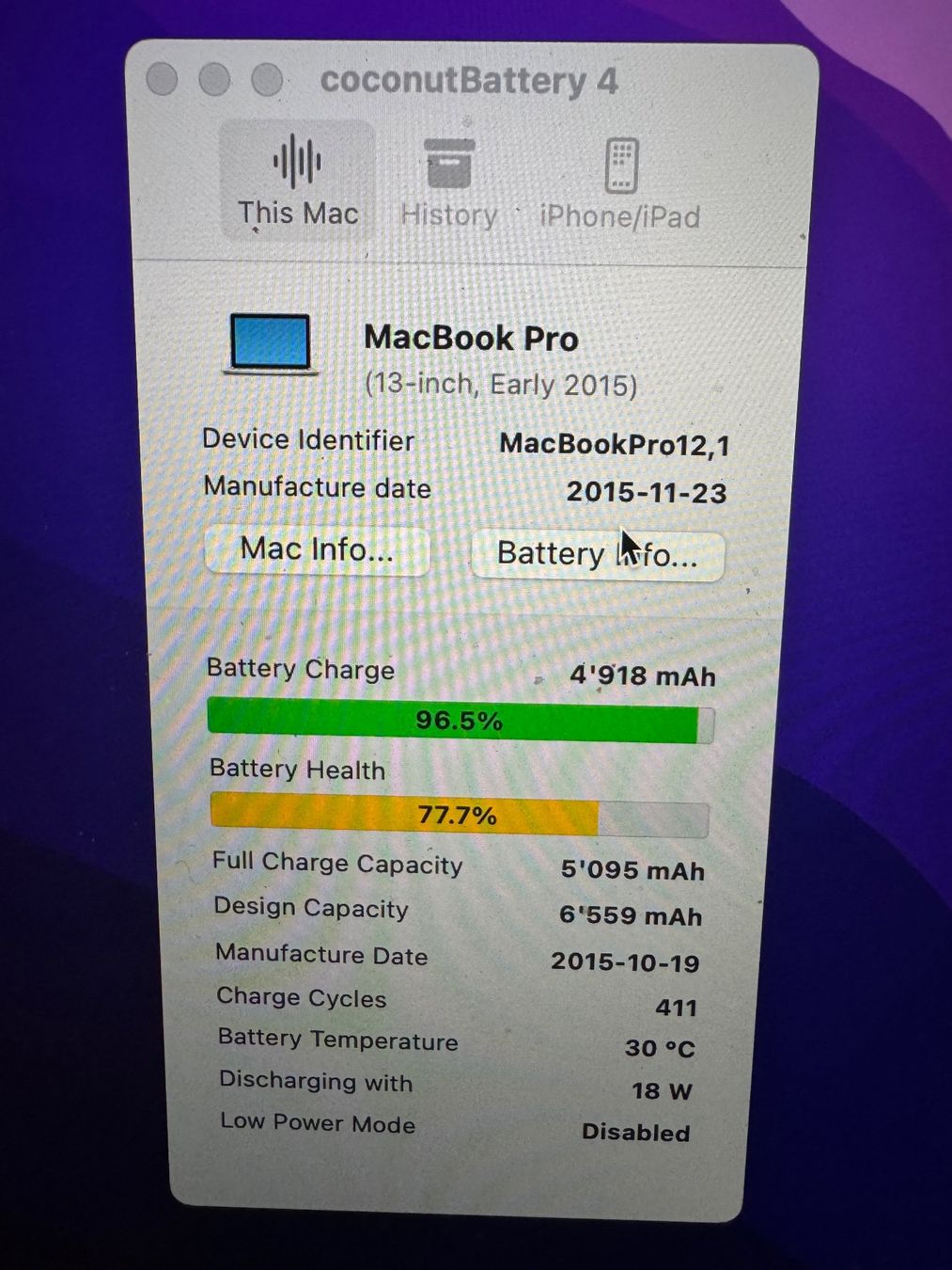 Apple Notebook: MacBook Pro 13 – Usato da Adliswil venduto da Busys 2