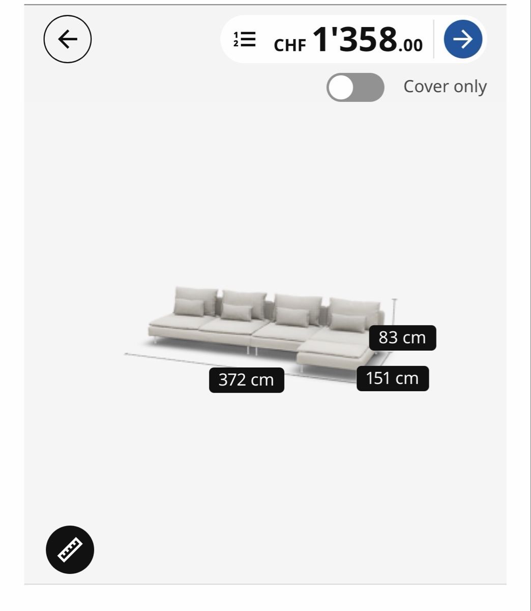 Divani: IKEA Söderhamn Sectional Sofa – Usato da Küsnacht ZH venduto da 36b_rf9h
