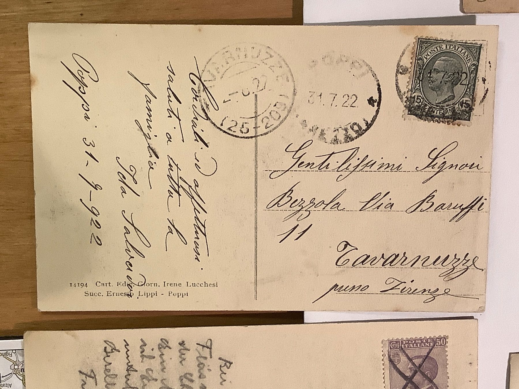 Cartoline postali: 7 alte Postkarten Italien 1909 - 1938 – Usato da St. Gallen venduto da herbrig2 9